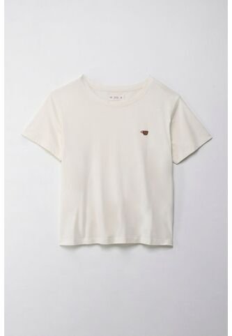 Tennis Camiseta Con Estampado En Punto Corazón Crudo Para Mujer Tennis