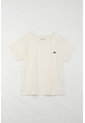 Tennis Camiseta Básica Estampada Crudo De Silueta Entallada Para Mujer de Tennis