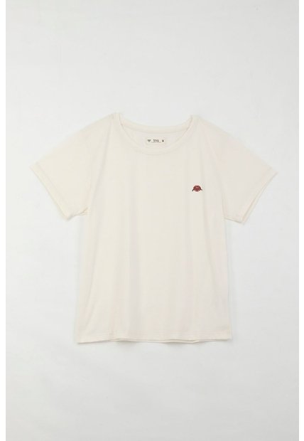 Tennis Camiseta Básica Estampada Crudo De Silueta Entallada Para Mujer