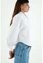 Camisa Con Cuello Camisero Blanca Para Mujer de Tennis