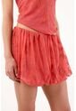 Tennis Falda Corta Holgada Con Bajo Globo En Poliamida Coral Para Mujer de Tennis