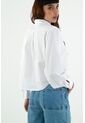 Camisa Con Cuello Camisero Blanca Para Mujer de Tennis