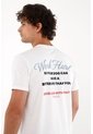 Tennis Camiseta Con Estampado Frontal Y En Espalda Blanca Para Hombre de Tennis