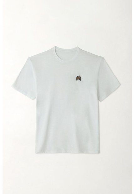 Tennis Camiseta En Jersey Flamé Blanca Para Hombre