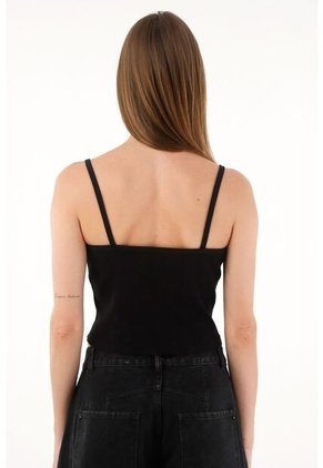 Tennis Camiseta En Rib Tipo Crop Para Mujer