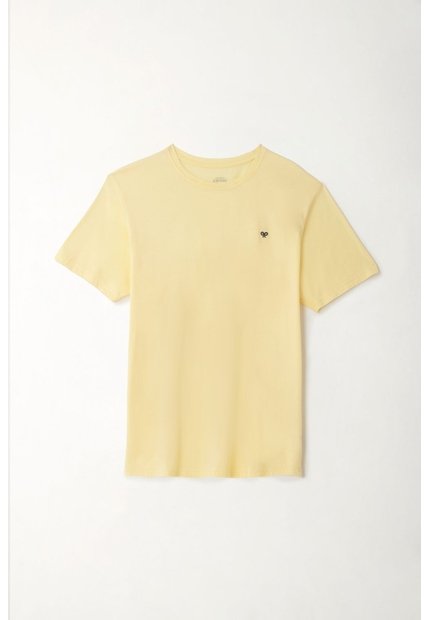 Tennis Camiseta Amarilla Manga Corta Para Hombre