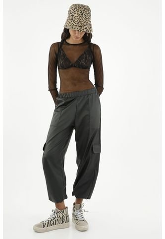 Tennis - Camisa En Malla Negra Para Mujer