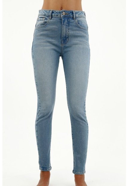 Tennis Jean Tipo Jegging Azul Para Mujer