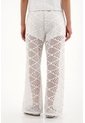 Tennis Pantalón Wide Leg En Tejido Abierto Crudo Para Mujer de Tennis
