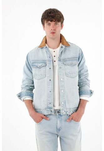 Tennis Chaqueta Trucker Con Cuello Corduroy Para Hombre Tennis
