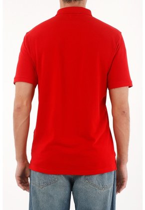 Tennis Polo Roja 100% Algodón Para Hombre