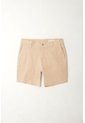 Bermuda Café Tipo Chino Para Hombre de Tennis