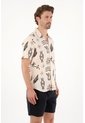 Tennis Camisa Tipo Bowling Con Estampado Para Hombre de Tennis