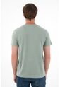 Camiseta En Tela Tejida Verde Para Hombre de Tennis