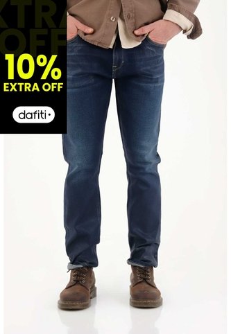 Tennis Jean Nudy Con Efecto Resinado Azul Para Hombre Tennis
