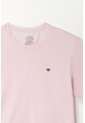 Camiseta Rosada Con Mini Raqueta Bordada Para Hombre de Tennis
