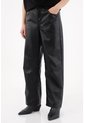 Tennis Pantalón En Cuero Sintético Negro Para Mujer de Tennis