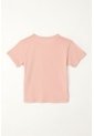 Camiseta Básica Estampada Rosada Para Niña de Tennis