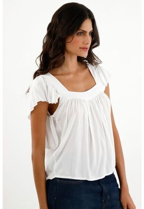 Tennis Camisa Blanca De Tiras Con Bolero Para Mujer