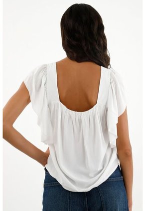 Tennis Camisa Blanca De Tiras Con Bolero Para Mujer