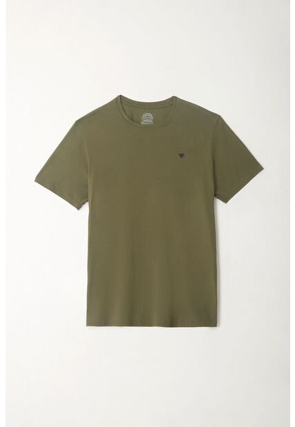 Tennis Camiseta Verde Cuello Redondo Para Hombre