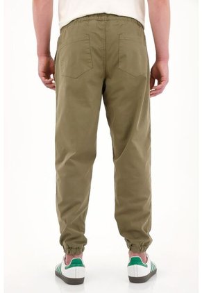 Tennis Pantalón Tipo Jogger De Pretina Elástica Verde Para Hombre
