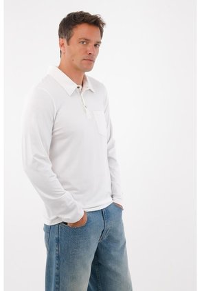 Tennis Camiseta De Cuello Polo Blanca Para Hombre