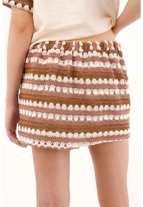 Tennis Falda Corta Tejida Multicolor Para Mujer