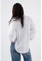 Tennis Camisa Para Mujer En Algodón Blanco Oversize Con Manga Larga de Tennis