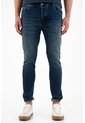 Tennis Jean Skinny Azul Tono Oscuro Para Hombre de Tennis