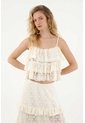 Tennis Camisa De Tiras Con Bolero Crudo Para Mujer de Tennis