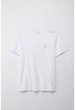 Tennis Camiseta Manga Corta Estampada Blanca Para Hombre de Tennis