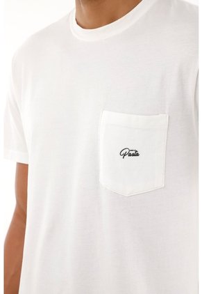 Tennis Camiseta Blanca Con Estampado En Espalda Para Hombre