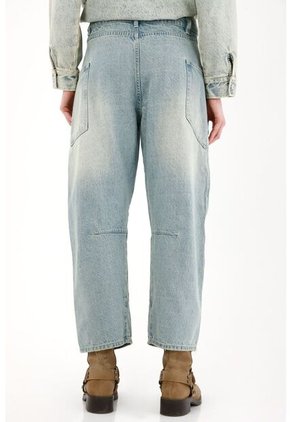 Tennis Jean Horseshoe Tiro Bajo Azul Claro Para Mujer