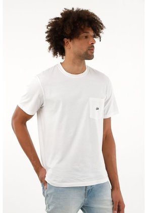 Tennis Camiseta Blanca Con Estampado En Espalda Para Hombre