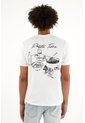 Tennis Camiseta Blanca Con Estampado En Espalda Para Hombre de Tennis