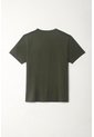 Camiseta Manga Corta Verde Para Hombre de Tennis