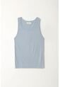 Tennis Camiseta Manga Sisa Azul Para Mujer de Tennis