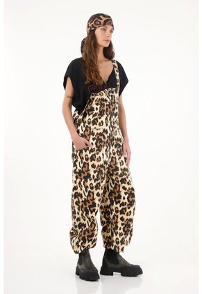Enterizo Con Estampado Animal Print Para Mujer