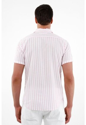 Tennis Camisa Rosada Manga Corta Para Hombre