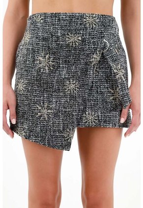 Tennis Falda Bordada Corta Para Mujer