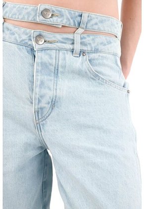 Tennis Jean Horseshoe Con Doble Pretina Y Cut Out Para Mujer