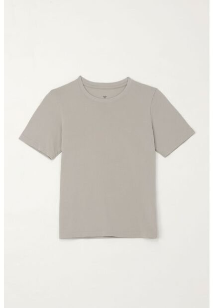 Camiseta Con Estampado En Espalda Gris Para Niño