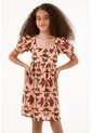 Vestido Corto Con Estampado De Mariposas Para Niña de Tennis