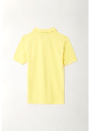 Polo Amarilla Con Raqueta Bordada Para Niño