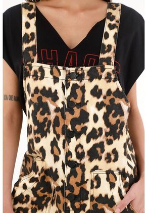 Enterizo Con Estampado Animal Print Para Mujer