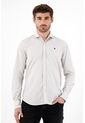 Camisa De Tela Preteñida Gris Para Hombre de Tennis