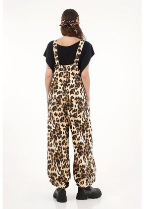 Enterizo Con Estampado Animal Print Para Mujer