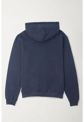 Tennis Buzo Regular Con Capucha Sin Cordones En Algodón Azul Marino Para Hombre