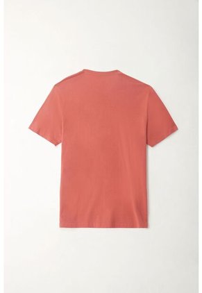 Tennis Camiseta Regular Con Mini ícono De Raquetas En Algodón Coral Para Hombre